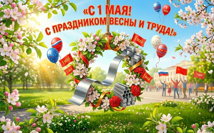 Металлобаза МИР МЕТАЛЛА Тольятти поздравляет с майскими праздниками