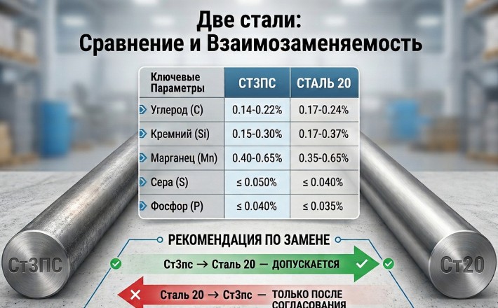 Подробное сравнение сталей Ст3пс и Ст20 по ГОСТ 380-2005 и ГОСТ 1050-2013